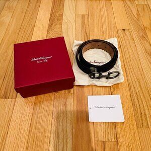 NEW Salvatore Ferragamo Snake Python Leather Adjustable Belt